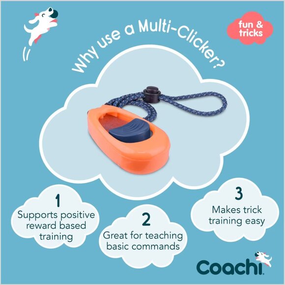 Coachi Multi-Clicker for dog training, NEW - Picture 3 of 11